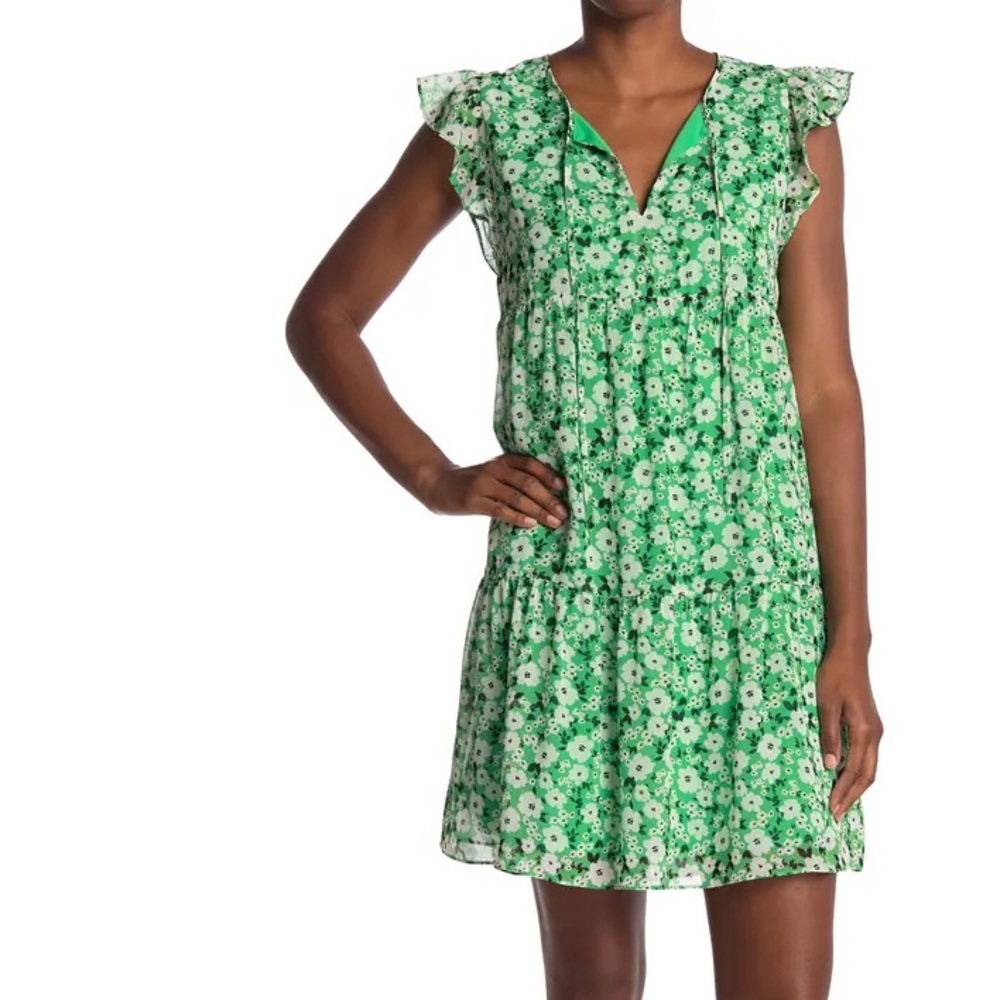 Green Floral Dress